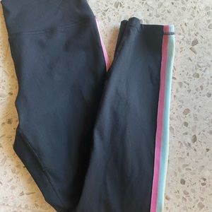 Spiritual Gangster pastel stripe leggings size large